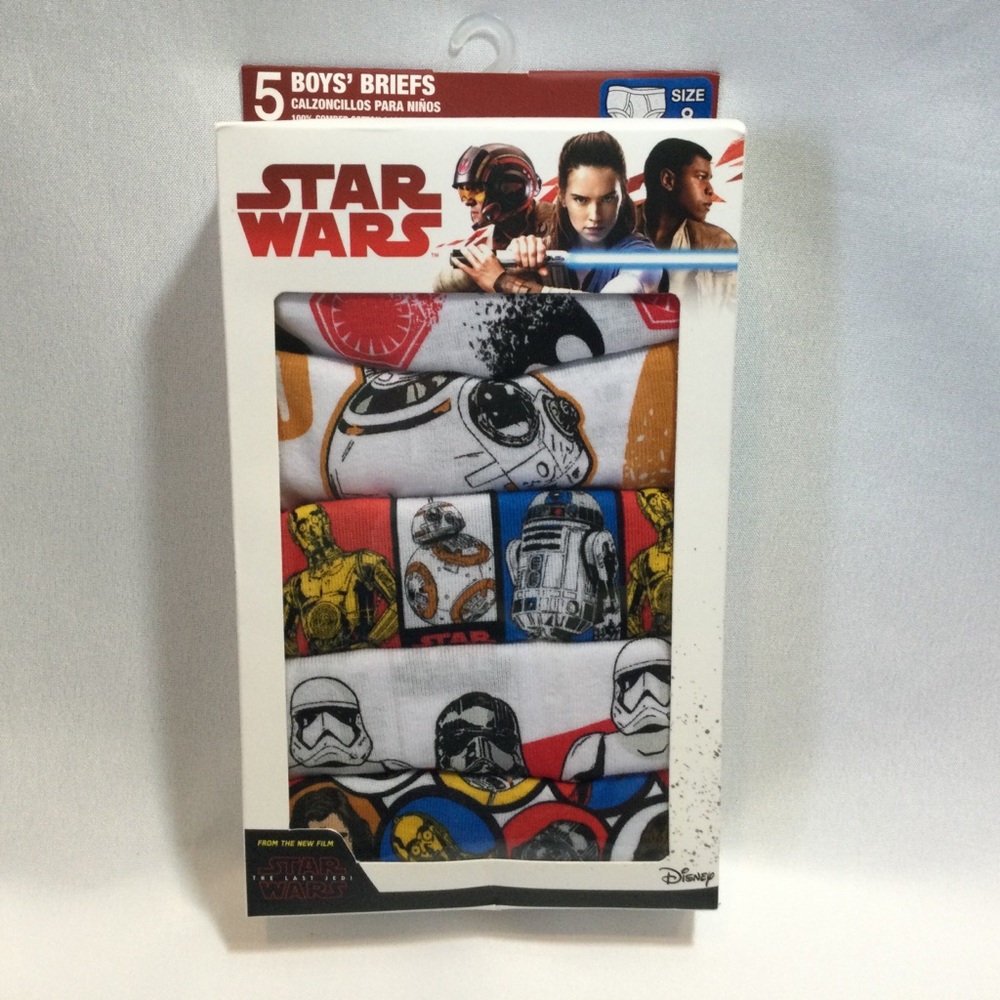 Star Wars Boys' Briefs - Red, Blue, Yellow, Black, White